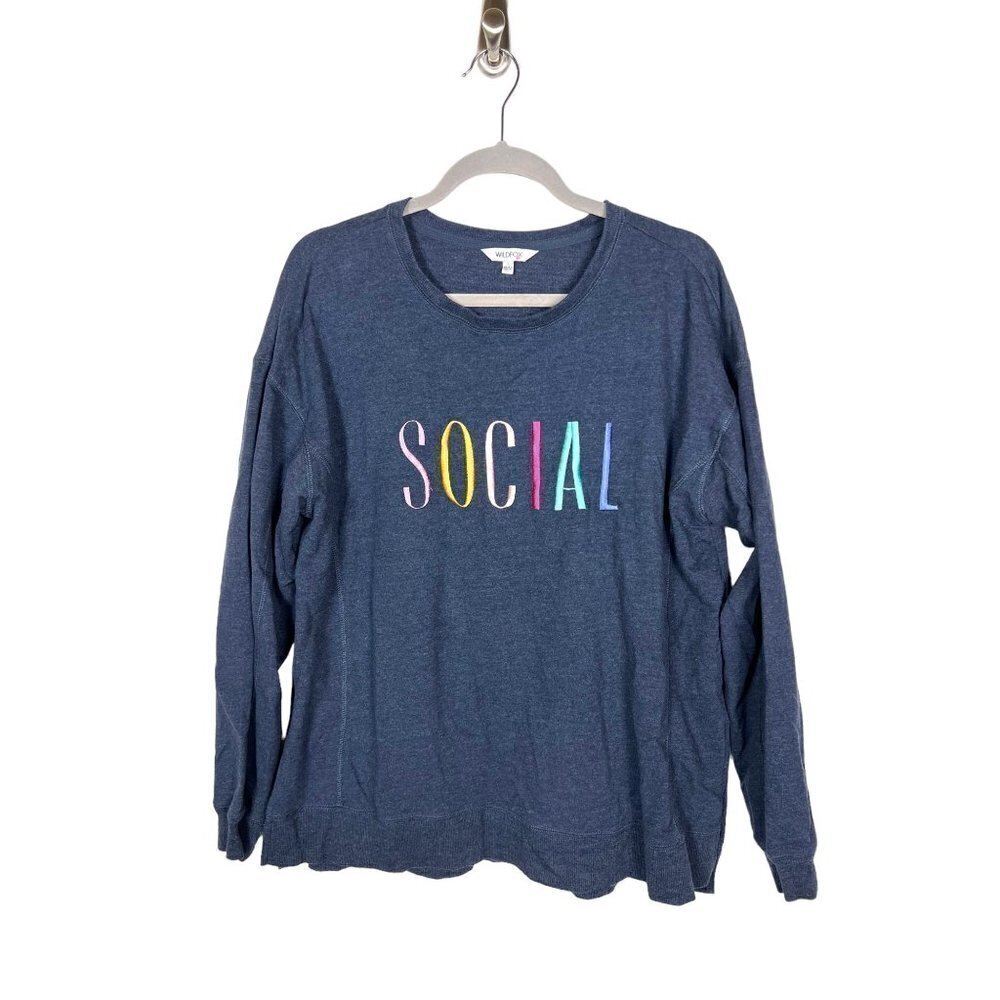 Wildfox “social” sweatshirt women’s size‎ large